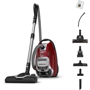 Rowenta Silence Force Effitech stofzuiger met zak, lage console, stil 57 dB (A), zeer efficiënte filtratie, actieradius 12 m, 4,5 l RO7474EA