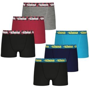Athena Easy Fun ondergoed voor jongens, zwart/marineblauw/blauw, 6-8 Jaar