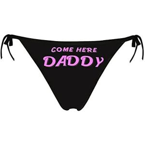 JINKAIJIA Women's Flirty Sexy Funny 3D Printed Low-waisted Tie string High elasticity Underpants Single Party Gifts Briefs (DD021 one size)