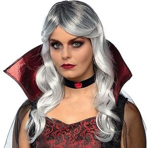 Boland 85609 - Pruik Miss Clown, rood, lang synthetisch haar, accessoire voor carnaval, Halloween killerclown pruik, damespruik horror clown