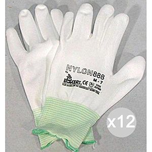 Glooke Selected handschoenen, nylon, wit, unicaat