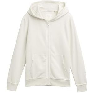 TOM TAILOR Basic hoodie voor jongens en kinderen, 32257 - Grijs Wit, 152