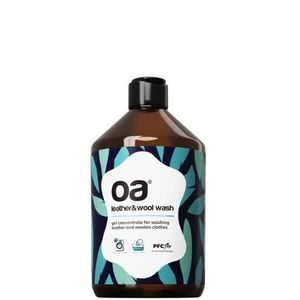 FABB OALW-W500 EN OA Vloeibaar Wasmiddel voor Leer en Wol LEATHER & WOOL WASH (500 ml) Reinigingsgel voor Wollen en Leren Kleding.