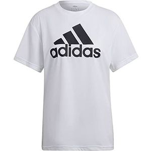 adidas W BL BOYF T T-shirt, wit/zwart, S voor dames