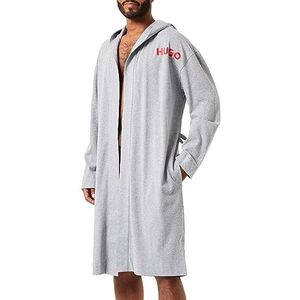 HUGO Linked Robe Dressing Gown voor heren, Medium Grey35, XXL