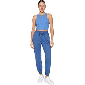 Trendyol Vrouwen normale taille Skinny fit joggingbroek, Indigo, L