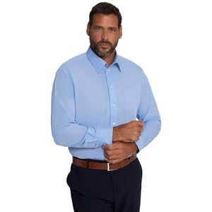 JP 1880 Heren grote maten grote maten Menswear L-8XL overhemd, business, variokraag, tot 8XL, Comfort Fit 703633, lichtblauw, 6XL