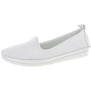 Andrea Conti Mocassins, ballerina's voor dames 27449, grootte:37, kleur:Wit