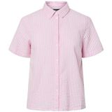 Pieces - Sally Overhemd - Korte Mouwen - Gestreept - Katoen