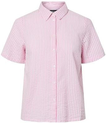 Pieces - Sally Overhemd - Korte Mouwen - Gestreept - Katoen