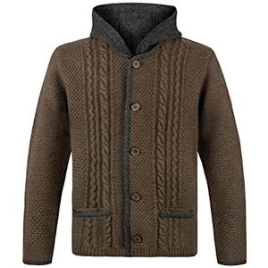 Stockerpoint Herenjas Milan gebreide jas, Tobacco, standaard, tobacco, Eén maat