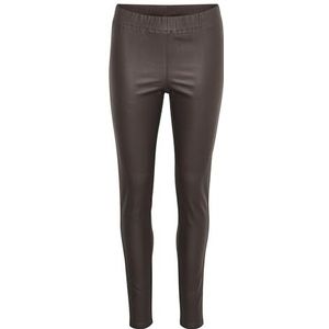 KAFFE Dames Legings Pleather Slim Fit Elastische Taille Volledige Lengte Damestrui, Java, 30