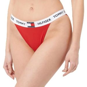 Tommy Hilfiger Dames Tanga Bikini (Ext. Size) UW0UW05622, coördinaten slip, rood, XL, Rood (primair rood), XL
