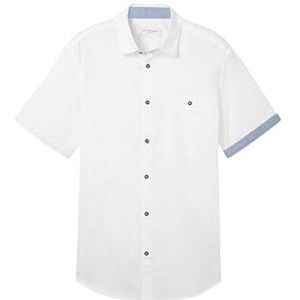 TOM TAILOR heren overhemd, 20000 - wit, M