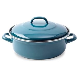 BK Fortalit braadpan Ø 24 cm - blauw - emaille - inductie