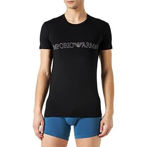 Emporio Armani Underwear Men's Mega Logo T-shirt, zwart, L, zwart, L