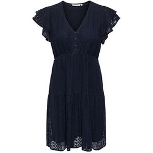 ONLY Dames Onlhelena Lace Capsl Dress WVN Noos zomerjurk, blauw, XL
