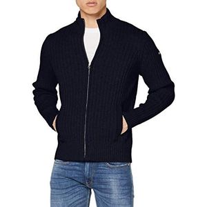 Schott NYC Cardigan voor heren, Blauw (zwart), XL
