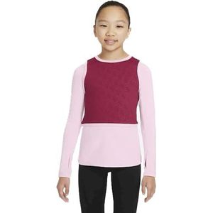 Nike Df Warm sweatshirt Rush Maroon/Pink Foam/White 12 jaar