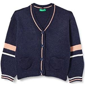 United Colors of Benetton Cardigan M/L 11AUH6002 pullover, donkerblauw 252, XS voor meisjes