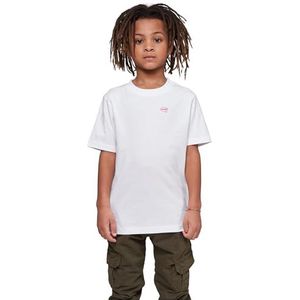 Mister Tee T-shirt voor kinderen, MR Kebab Kids Tee, print T-shirt voor jongens, katoen, maten 110/116-158/164, wit, 158