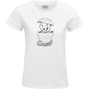 cotton division T-shirt dames, Wit, XXL