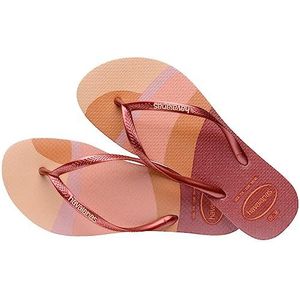 Havaianas Slim Palette Glow voor meisjes (Mini Me) Flip-Flop, Ballet Roos, 12/13 UK Child