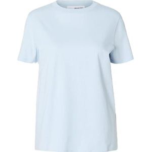 Selected Femme Klassiek T-shirt voor dames, Cashmere Blue, XL