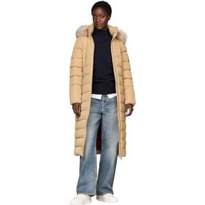 Tommy Hilfiger - HERITAGE DOWN TYRA MAXI - Puffer Jas - Kaki