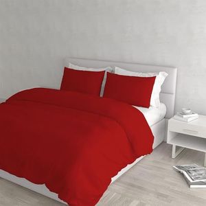 Italian Bed Linen Luxe Tweepersoons Beddengoedset, rood