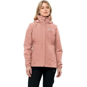 Jack Wolfskin Stormy Point JKT W Jas, 2 liter, roze, dawn, M dames, Rose Dawn, M