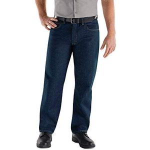 Red Kap Men's Relaxed Fit Jean, Prewashed Indigo, 30x32