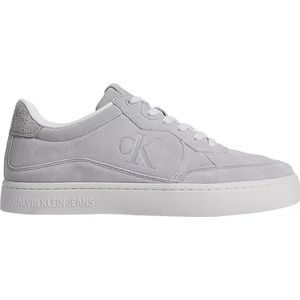 Calvin Klein Jeans Heren Classic Cupsole Iconic SNK YM0YM01094 Sneakers, Grijs (formeel grijs/Oyster Mushroom), 8 UK, Grijze formele grijze oesterzwam, 40.5 EU