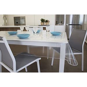 GEMITEX Transparant tafelkleed, glitterlook, gemaakt in Italië, waterdicht, vuilafstotend, praktisch, duurzaam, hygiënisch, gedecoreerd, beschermt en beschermt je tafel in elke omgeving