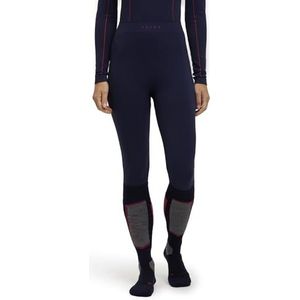 FALKE Dames Broek van onderlaag Maximum Warm 3/4 W Ti functioneel materiaal sneldrogend 1 stuk, Blauw Space Blue 6116 Trend, XS