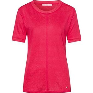BRAX Dames Style Cathy Linen T-Shirt, oranje (papaya), 48