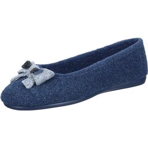 Manitu Home Dames 340083-05 pantoffels, blauw (5), 35 EU, blauw (5), 35 EU