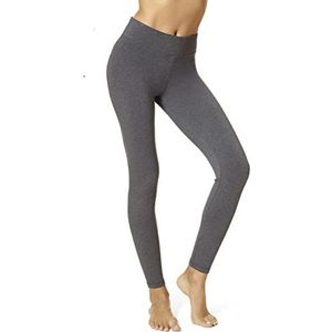 HUE Plus Women's Ultra Legging with Wide Waistband, Graphite Heather, 3X