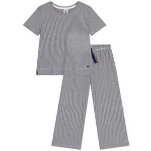 Petit Bateau - Pyjama - Blauw/Wit - Katoen - 24 Maanden