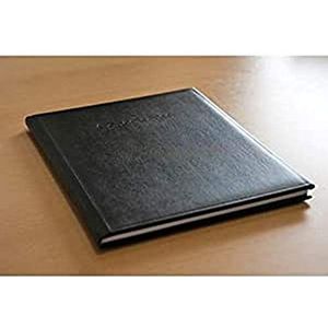 Condolantieregister Kangaro zwart 26 x 21 cm 40 pagina's, 8 vakken per pagina