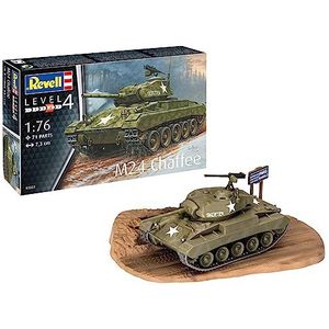 1:76 Revell 03323 M24 Chaffee Tank Plastic Modelbouwpakket