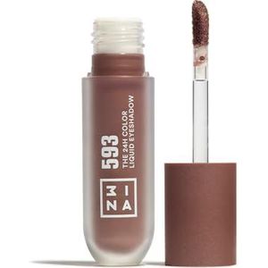 3INA - The 24H Color Liquid Eyeshadow 593 - Vloeibare Oogschaduw - Intensieve Taupe - 24 Uur Houdbaar - Waterdicht