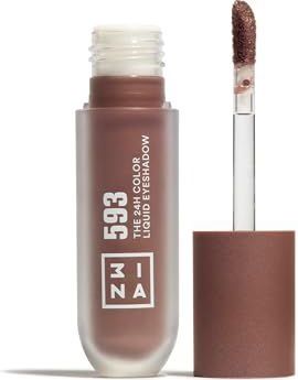 3INA - The 24H Color Liquid Eyeshadow 593 - Vloeibare Oogschaduw - Intensieve Taupe - 24 Uur Houdbaar - Waterdicht