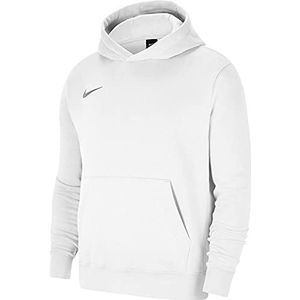 Nike Kinder Y Nk Flc Park20 Po sweatshirt met capuchon, unisex, wit/wolfsgrijs, 12-13 jaar