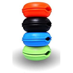 Oehlbach Easy Case - siliconen case voor in-ear hoofdtelefoonkabel, 4,5 cm diameter, zwart