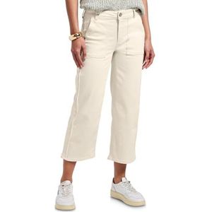 Street One Dames Wide Legs Jeans in Beige, in size: 26
