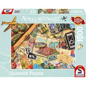 Schmidt Spiele 57581 Aimee Stewart, reisherinneringen, puzzel met 1000 stukjes, normaal