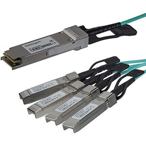 StarTech.com QSFP+ optische Breakout kabel - actief - Cisco QSFP-4X10G-AOC10M compatibel - 15 m