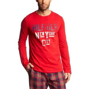 Tommy Hilfiger Heren slaapshirt Terrence L/s T-shirt/2S87901488, rood (611 Tango Red), 52 NL