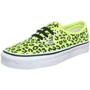 Vans U Authentic (NEON Leopard) VSCQ7MU, unisex sneakers voor volwassenen, geel (Neon Leopard), EU 35, Geel neon luipaard, 35 EU